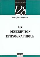 Couverture du livre « La Description Ethnographique » de Laplantine aux éditions Nathan