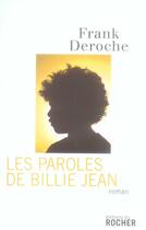 Couverture du livre « Les paroles de Billie Jean » de Frank Deroche aux éditions Rocher