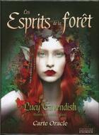 Couverture du livre « Les esprits de la forêt ; coffret ; carte oracle » de Lucy Cavendish aux éditions Exergue