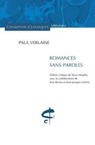 Couverture du livre « Romances sans paroles » de Paul Verlaine aux éditions Honore Champion