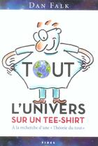 Couverture du livre « Tout l'univers sur un t-shirt » de Dan Falk aux éditions Fides