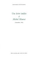 Couverture du livre « Une lettre inédite à Michel Mourot : Gennevilliers,1965 » de Mohammed Khair-Eddine aux éditions William Blake & Co