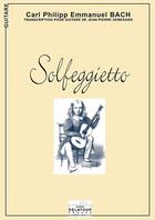Couverture du livre « Solfeggietto pour guitare » de Bach Cpe aux éditions Delatour