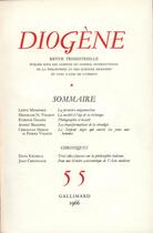 Couverture du livre « Diogene 55 » de Collectif Gallimard aux éditions Gallimard