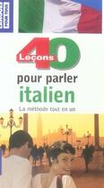 Couverture du livre « 40 leçons pour parler italien » de Paolo Cifarelli aux éditions Pocket
