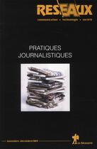 Couverture du livre « Pratiques journalistiques » de  aux éditions La Decouverte