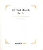 Couverture du livre « Ecrits » de Edvard Munch aux éditions Les Presses Du Reel