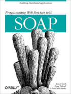 Couverture du livre « Programming web services with soap » de Doug Tidwell et James Snell et Pavel Kulchenko aux éditions O Reilly & Ass