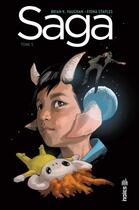 Couverture du livre « Saga Tome 5 » de Fiona Staples et Brian K. Vaughan aux éditions Urban Comics
