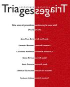 Couverture du livre « Triages anthologie vol. ii (2014) » de  aux éditions Tarabuste