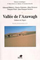 Couverture du livre « Vallée de l'Azawagh (Sahara du Niger) » de  aux éditions Sepia