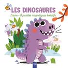 Couverture du livre « Les dinosaures livre et puzzle » de  aux éditions Yoyo Books