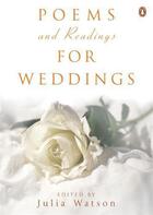 Couverture du livre « Poems And Readings For Weddings » de Watson Julia aux éditions Adult Pbs