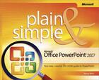 Couverture du livre « Microsoft Office PowerPoint 2007 Plain and Simple » de Nancy Muir aux éditions Microsoft Press