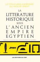 Couverture du livre « La litterature historique sous l'ancien empire egyptien » de Roccati Alessandro aux éditions Cerf