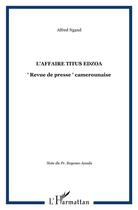 Couverture du livre « L'affaire titus edzoa - 