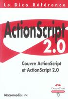 Couverture du livre « Actionscript 2.0 » de  aux éditions Pearson