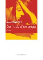 Couverture du livre « De l'avis d'un ange » de Ann Dewinter aux éditions Benevent