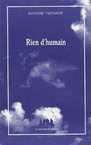 Couverture du livre « Rien d'humain » de Marie Ndiaye aux éditions Solitaires Intempestifs