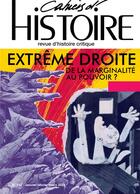 Couverture du livre « Cahiers d'histoire n 152 : extreme droite - de la marginalite au pouvoir ? » de  aux éditions Paul Langevin