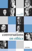 Couverture du livre « Conversations on Ethics » de Voorhoeve Alex aux éditions Oup Oxford