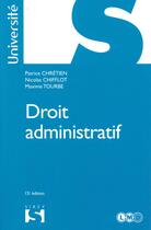 Couverture du livre « Droit administratif (15e édition) » de Patrice Chretien et Nicolas Chifflot et Maxime Tourbe aux éditions Sirey