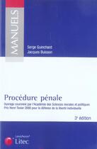 Couverture du livre « Procedure penale » de Buisson/Guinchard aux éditions Lexisnexis