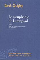 Couverture du livre « La symphonie de Leningrad » de Sarah Quigley aux éditions Mercure De France