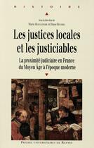 Couverture du livre « Justices locales et les justiciables » de Roussel/Houllemare aux éditions Pu De Rennes