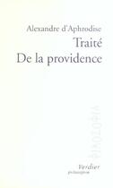 Couverture du livre « Traite de la providence » de Abu Bi R M I Y. aux éditions Verdier