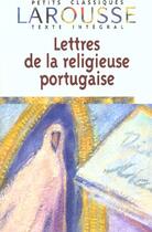 Couverture du livre « Lettres De La Religieuse Portugaise » de Gabriel Joseph Lavergne Guilleragues aux éditions Larousse