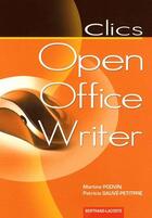Couverture du livre « Open Office Writer ; manuel de l'élève » de Martine Podvin aux éditions Bertrand Lacoste