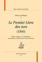 Couverture du livre « Oeuvres poètiques 3 vols » de Marc-Claude De Buttet aux éditions Honore Champion