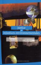 Couverture du livre « Justice et injustices environnementales » de Jean Gardin et David Blanchon aux éditions Pu De Paris Nanterre