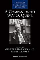 Couverture du livre « A Companion to W. V. O. Quine » de Ernest Lepore et Gilbert Harman aux éditions Wiley-blackwell