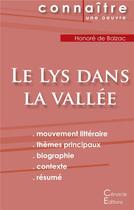 Couverture du livre « Le lys dans la vallée, d'Honoré de Balzac » de  aux éditions Editions Du Cenacle