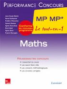 Couverture du livre « PERFORMANCE CONCOURS : mathématiques ; 2e année MP MP » de Jean-Claude Martin aux éditions Tec Et Doc