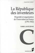 Couverture du livre « Republique des inventeurs » de Pur aux éditions Pu De Rennes