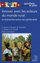 Couverture du livre « Innover avec les acteurs du monde rural » de Faure aux éditions Presses Agronomiques Gembloux