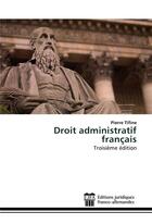 Couverture du livre « Droit administratif français » de P Tifine aux éditions Ed Juridiques Franco-allemandes