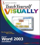 Couverture du livre « Teach Yourself VISUALLY Microsoft Word 2003 » de Elaine Marmel aux éditions Visual