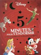 Couverture du livre « 5 minutes pour s'endormir : en attendant Noël ; 12 histoires de Noël avec tes héros Disney préférés » de Disney aux éditions Disney Hachette