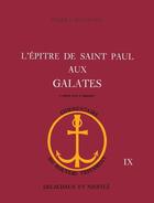 Couverture du livre « L'epitre de saint paul aux galates » de Pierre Bonnard aux éditions Labor Et Fides