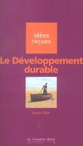 Couverture du livre « Le développement durable » de Assen Slim aux éditions Le Cavalier Bleu
