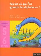 Couverture du livre « Qu'Est-Ce Qui Fait Grandir Les Diplodocus ? » de Didier Levy et Gallibour Coralie / aux éditions Nathan