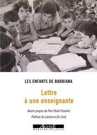 Couverture du livre « Lettre à une enseignante » de Les Enfants De Barbiana aux éditions Agone