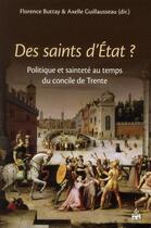 Couverture du livre « Des saints d'etat » de Buttay/Guillaus aux éditions Sorbonne Universite Presses