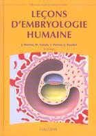 Couverture du livre « Leçons d'embryologie humaine (4e édition) » de Poirier J Cat aux éditions Maloine