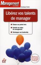 Couverture du livre « Liberez vos talents de manager » de Chalvin D aux éditions Esf