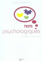 Couverture du livre « Tests psychologiques » de Armano aux éditions De Vecchi
